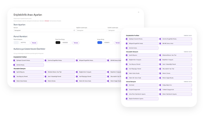Özelleştirilebilir arayüz
